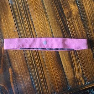 Pink lululemon headband